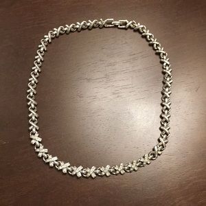 💎SALE💎 silver and diamonds choker